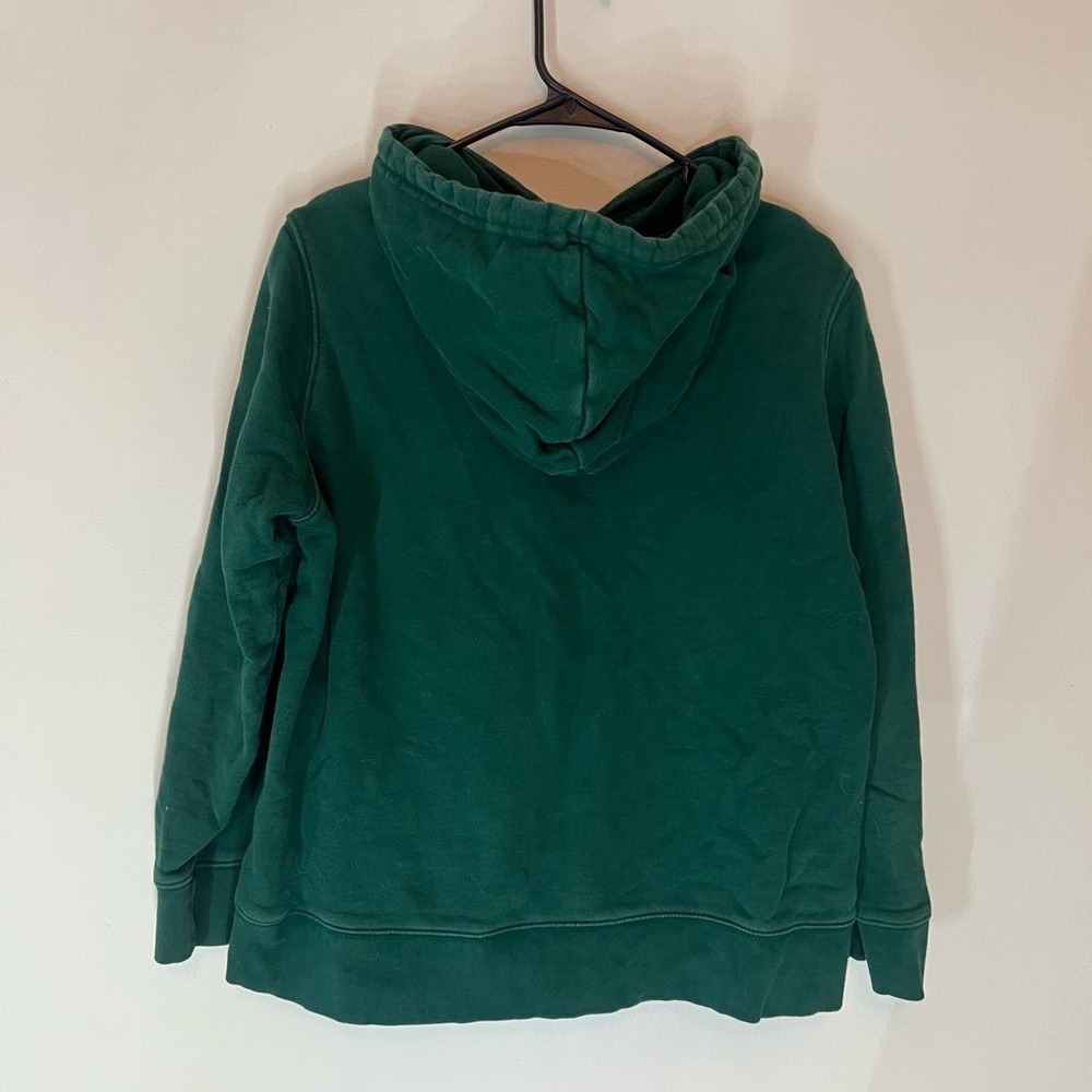 Adidas Forest Green Hoodie with White Logo - Picture 2 of 3